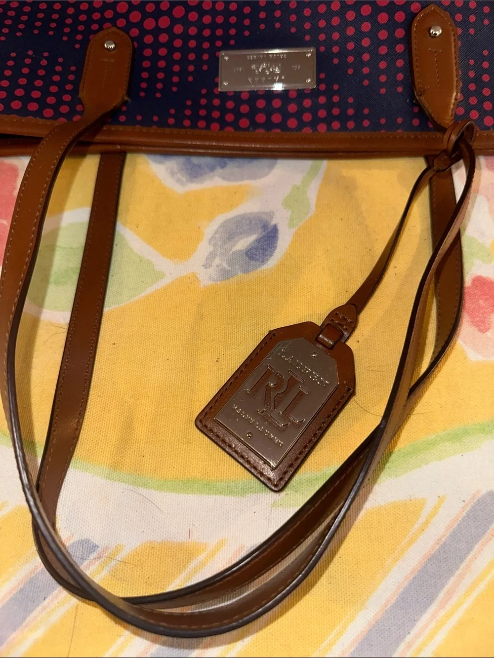 RESERVED Ralph Lauren tote red marine purse tote